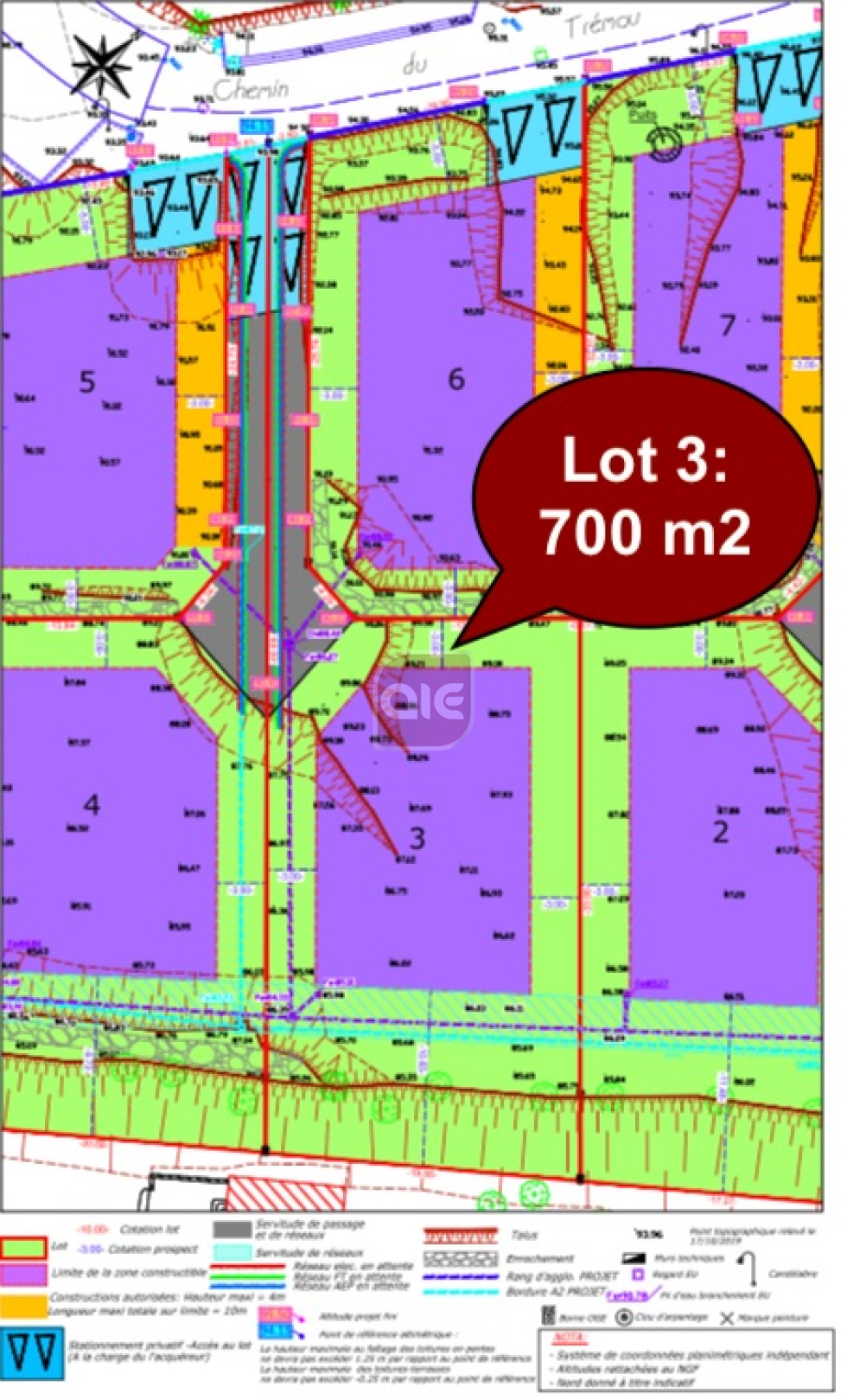 Terrain à bâtir de 700 m2 à Combaillaux — 6